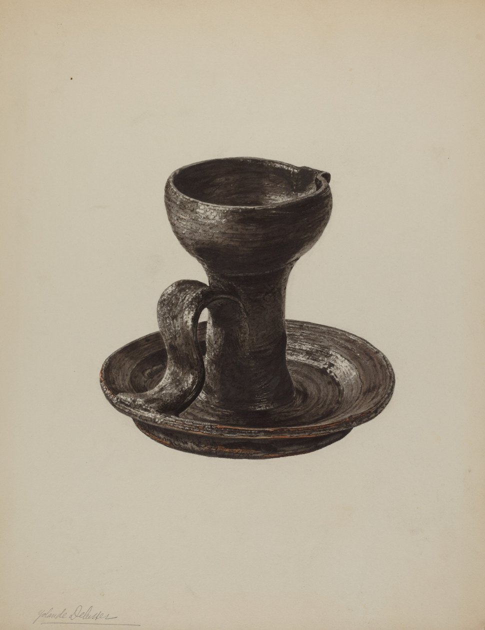 Lampa smarowa, ok. 1939. autorstwa Yolande Delasser