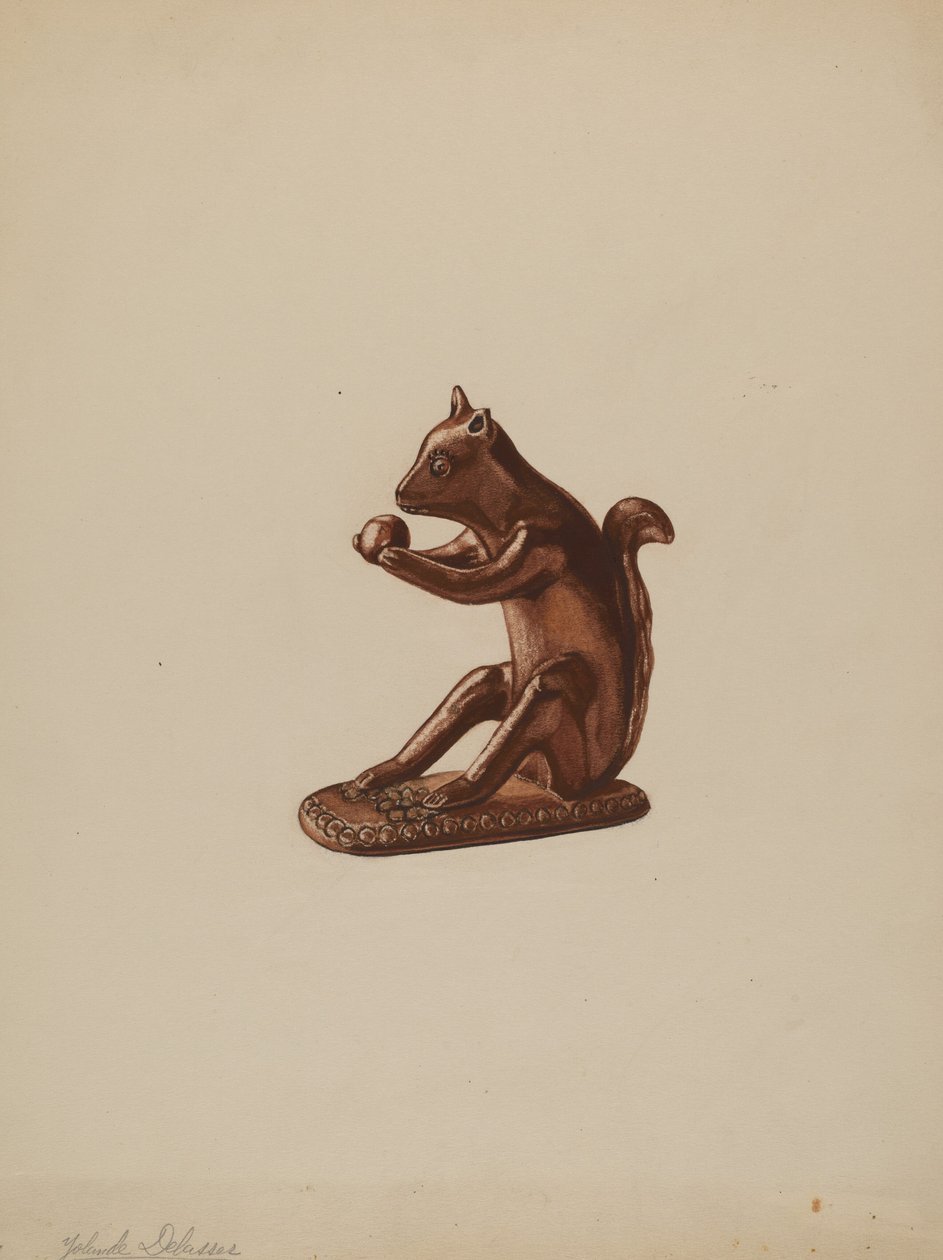 Statuetka Wiewiórka, ok. 1900 r. 1937. autorstwa Yolande Delasser