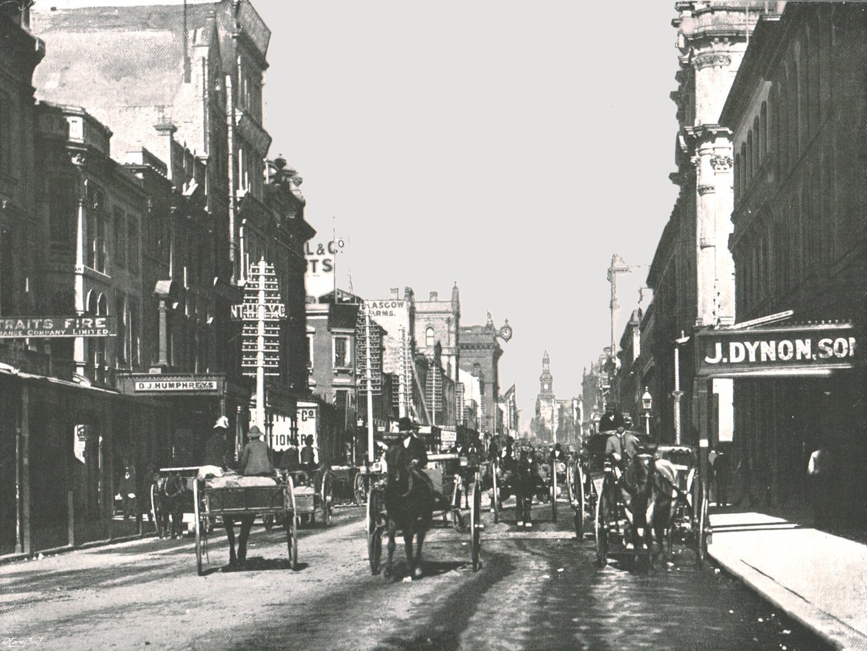 George Street, Sydney, Australia, 1895. autorstwa York and Son