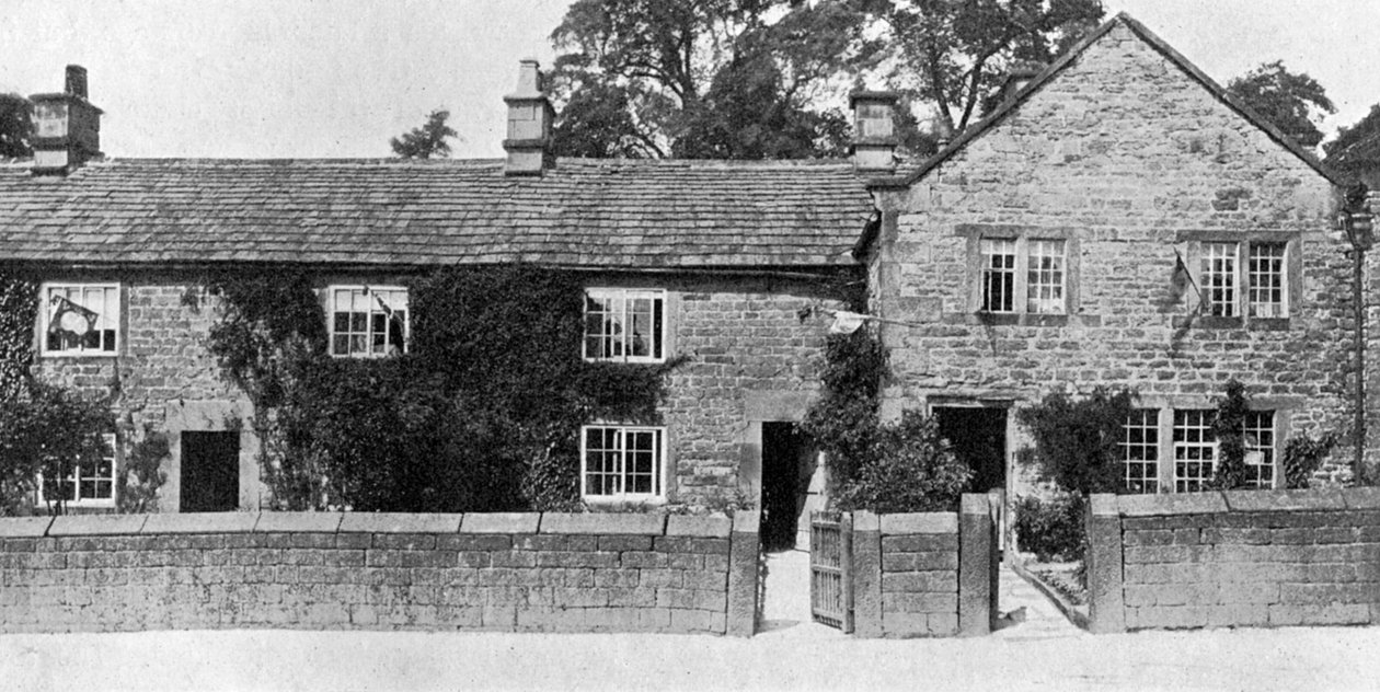 Domy w Eyam, gdzie wybuchła Wielka Plaga, Derbyshire, 1924-1926 autorstwa York and Son