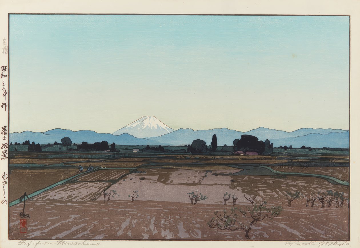Fuji z Musashino autorstwa Yoshida Hiroshi