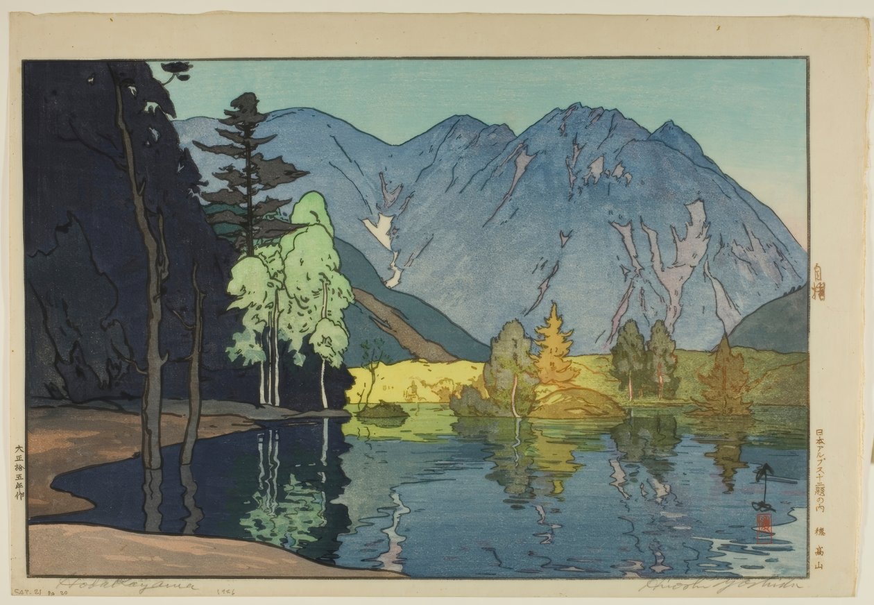 Góra Hodaka (Hodakayama) autorstwa Yoshida Hiroshi