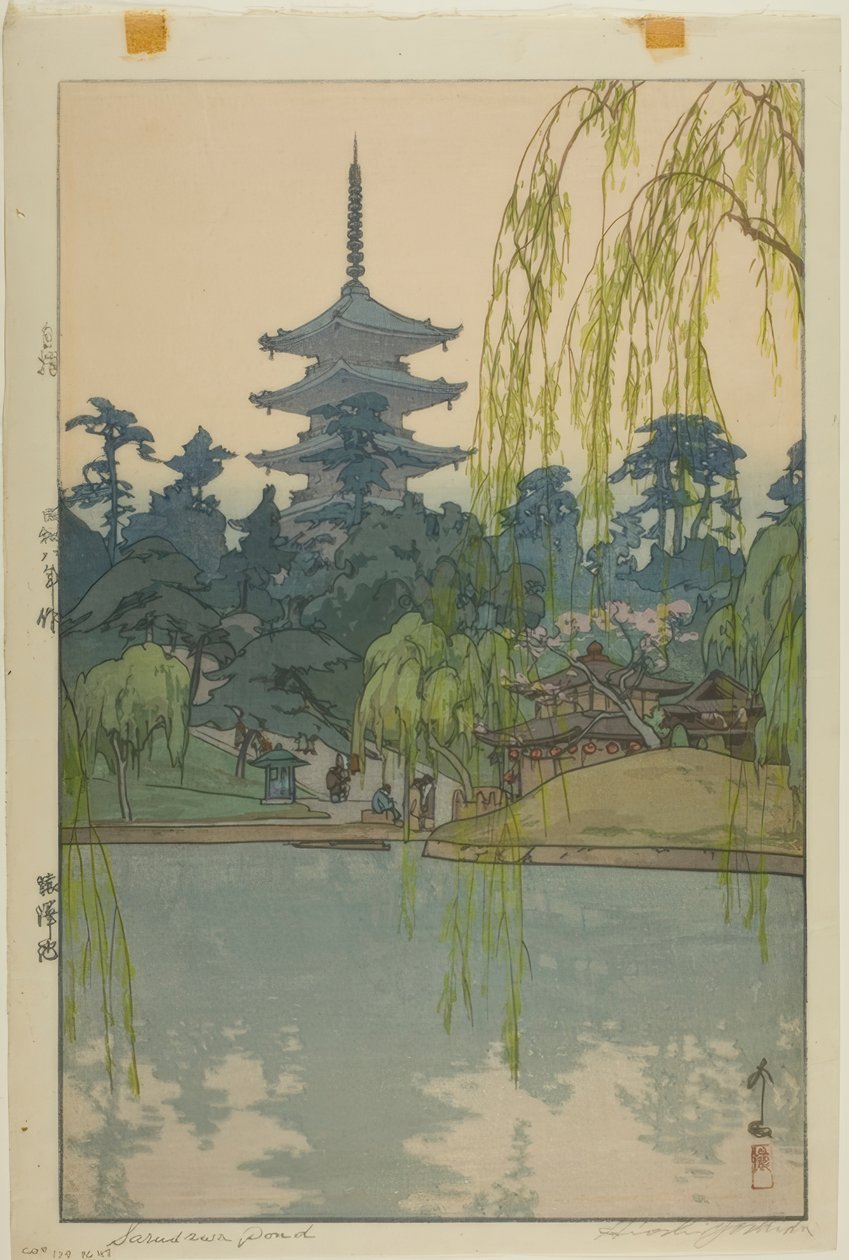 Staw Sarusawa autorstwa Yoshida Hiroshi