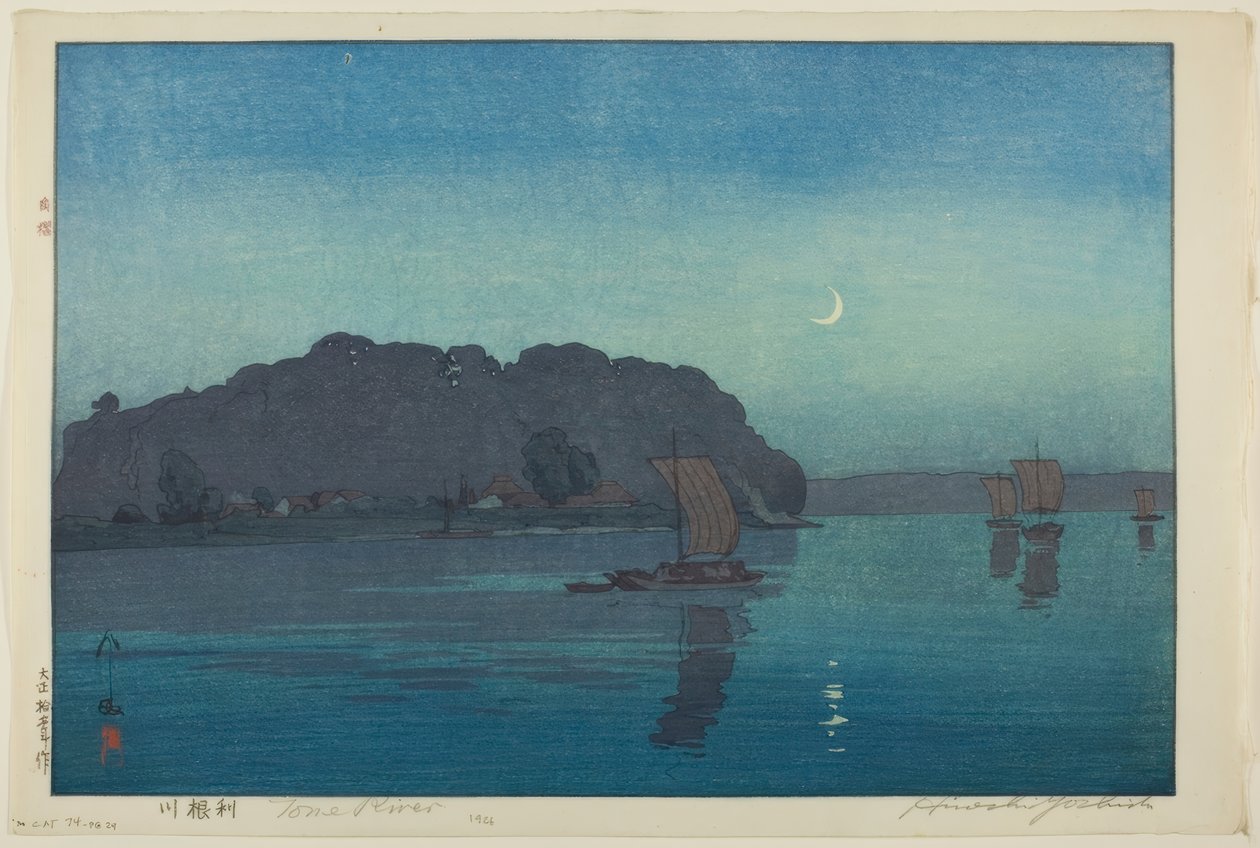 Rzeka Tonu autorstwa Yoshida Hiroshi