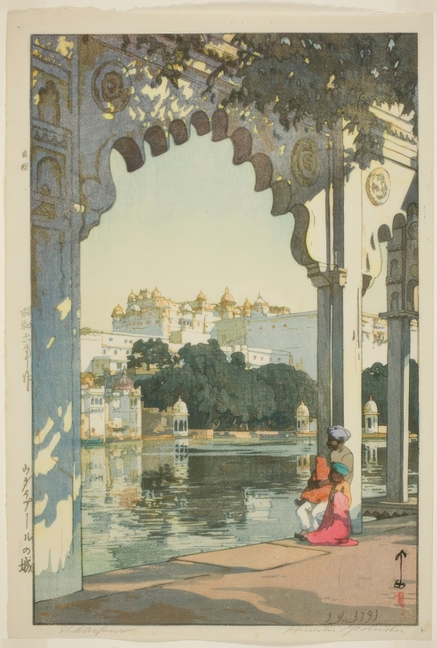 Uda Ipur Kasute (Udaipur no Shiro) autorstwa Yoshida Hiroshi