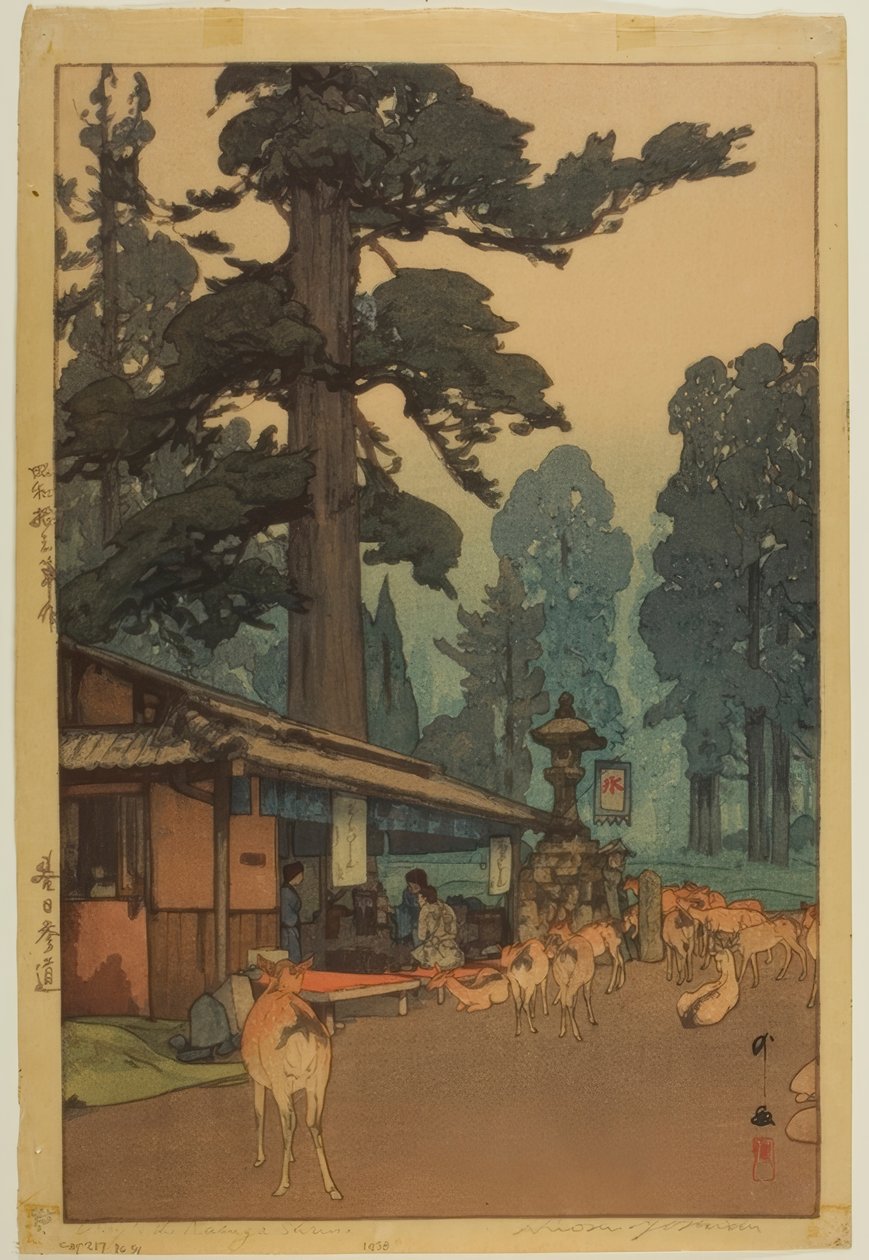 Droga do Sanktuarium Kasuga autorstwa Yoshida Hiroshi