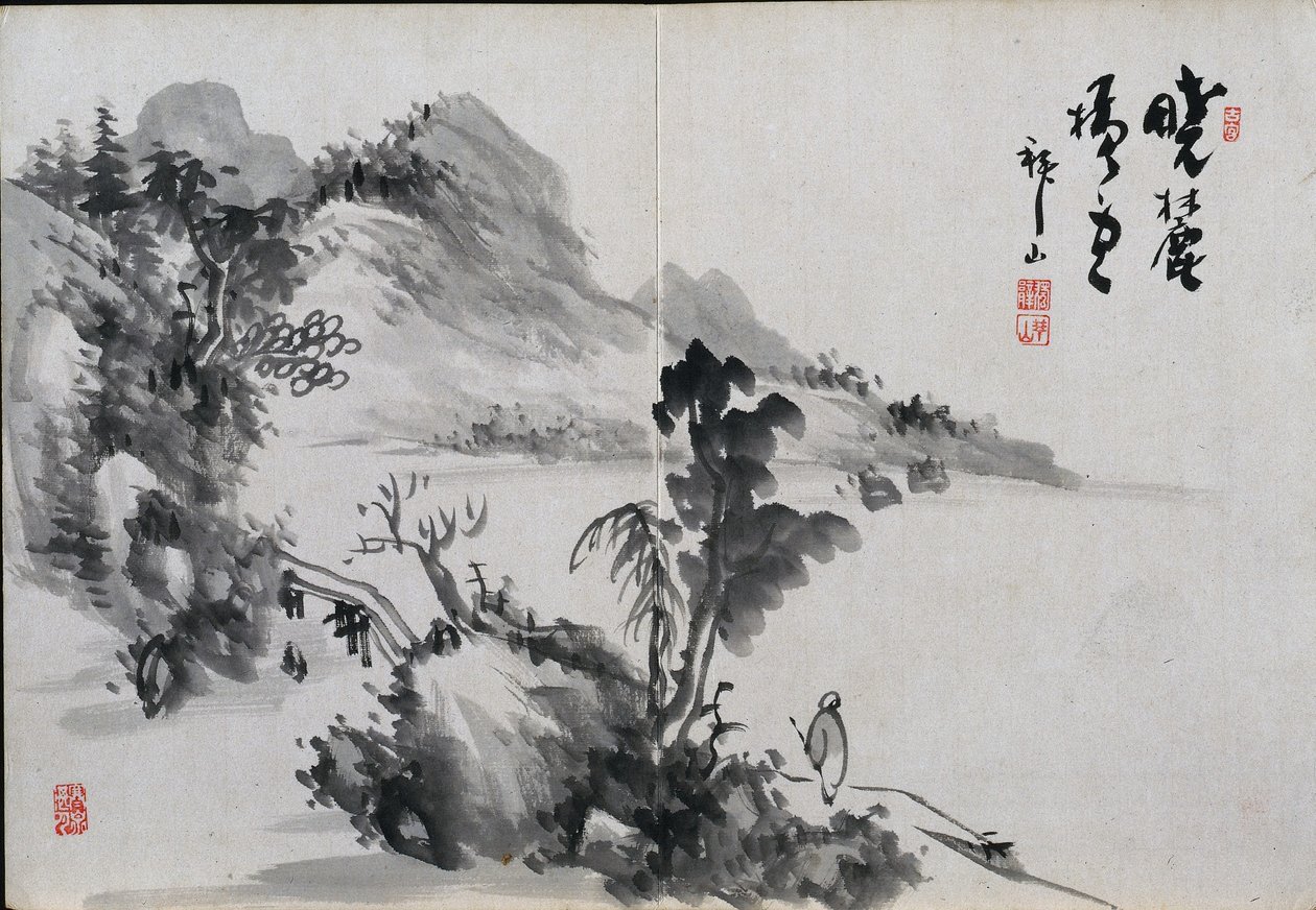 Album szkiców krajobrazowych, XIX w. autorstwa Yoshitsugu Haizan