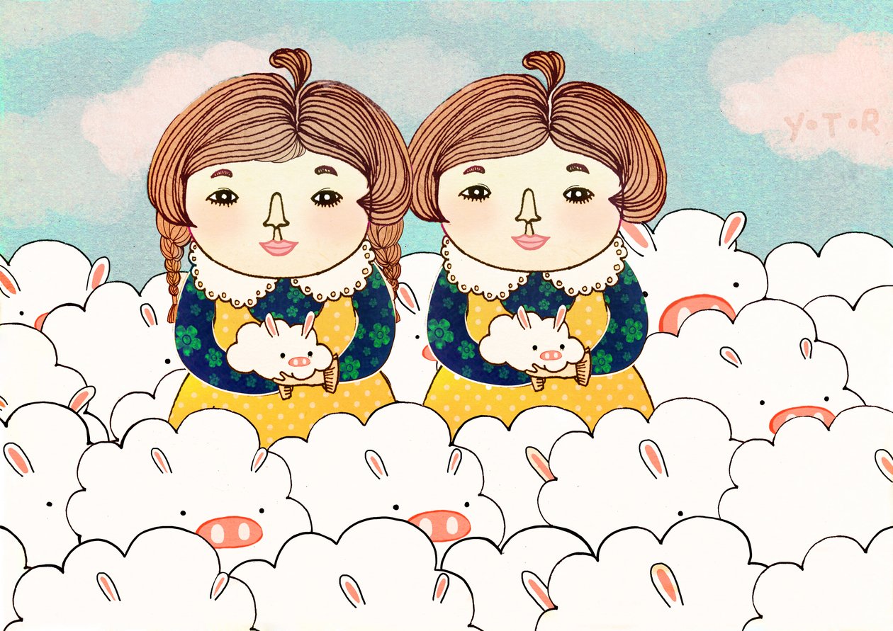 Bliźniacy, 2013, (cyfrowy) autorstwa Yoyo Zhao