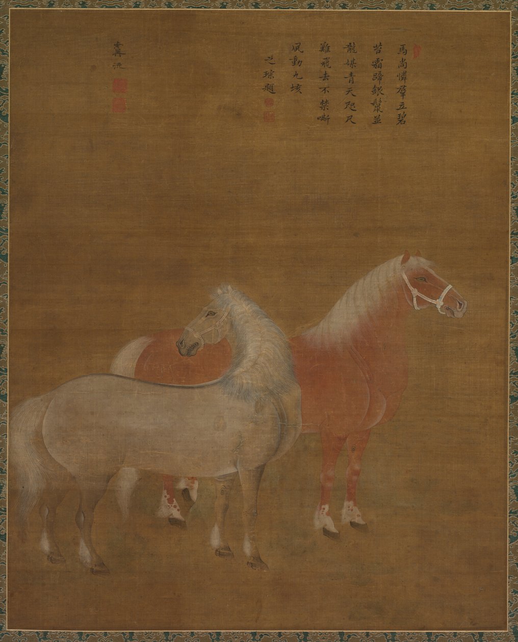 Dwa konie, 1644-1911. autorstwa Yu Yuan