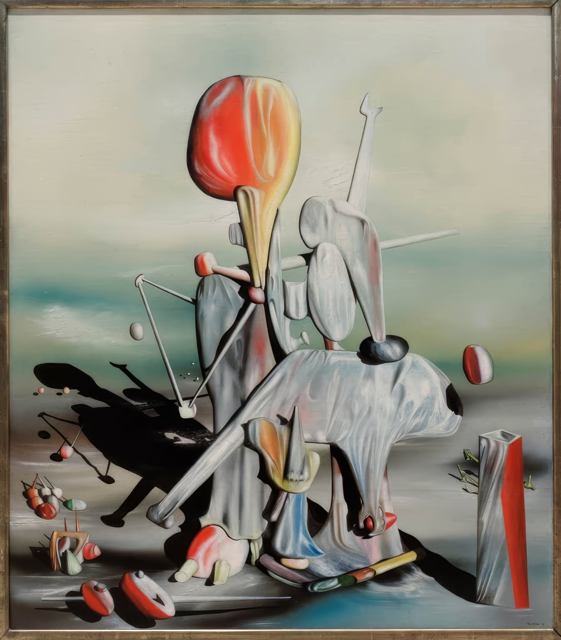 Przez ptaki… autorstwa Yves Tanguy