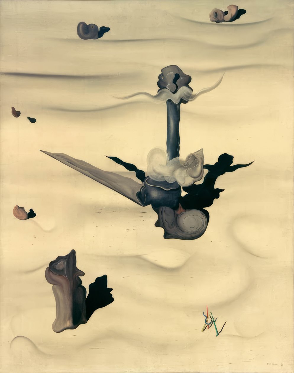 Kawałek ziemi (człowiek) autorstwa Yves Tanguy