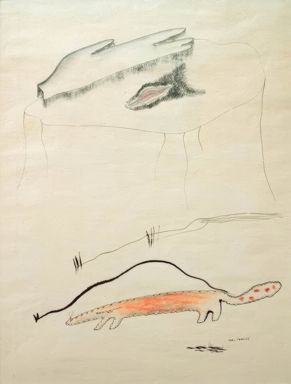 kompozycja autorstwa Yves Tanguy