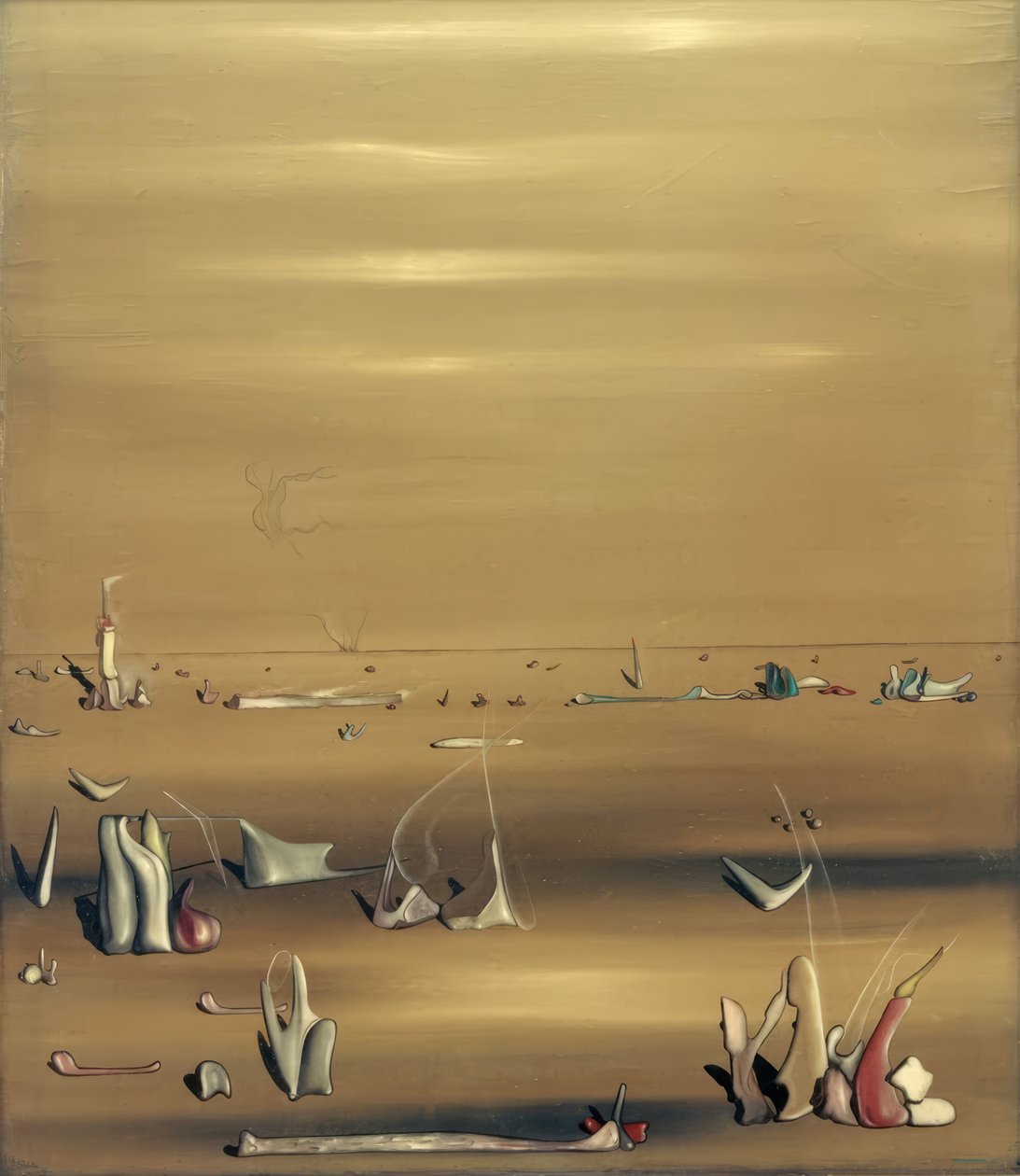 Krajobraz metafizyczny autorstwa Yves Tanguy