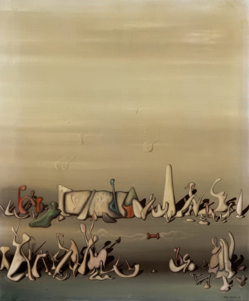 Między trawą a wiatrem autorstwa Yves Tanguy
