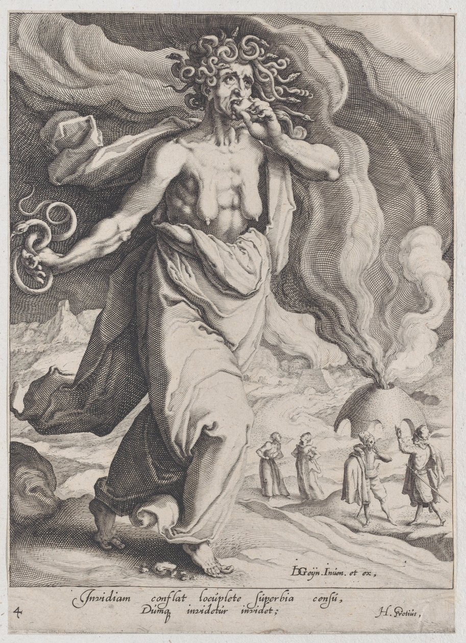 Zazdrość, z Cnót i wad, 1596-97., 1596-97. autorstwa Zacharias Dolendo