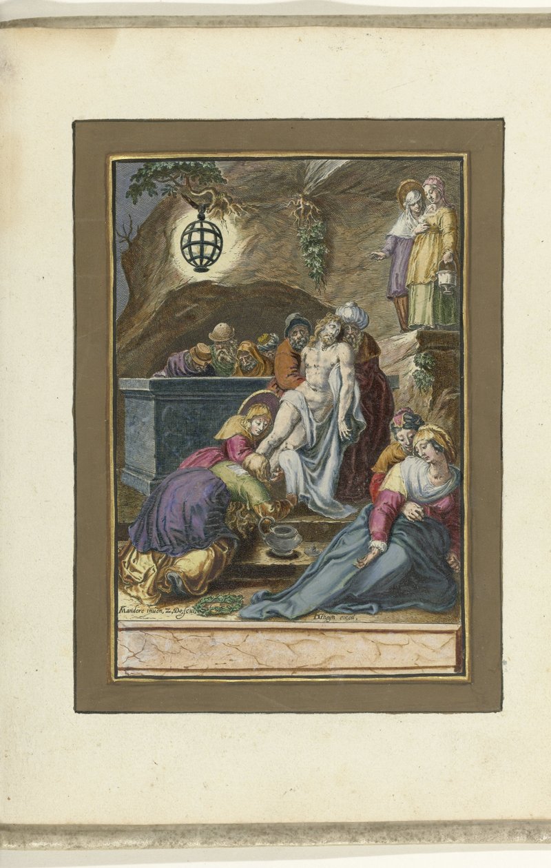 Złożenie do grobu Męka Chrystusa (tytuł serii) autorstwa Zacharias Dolendo