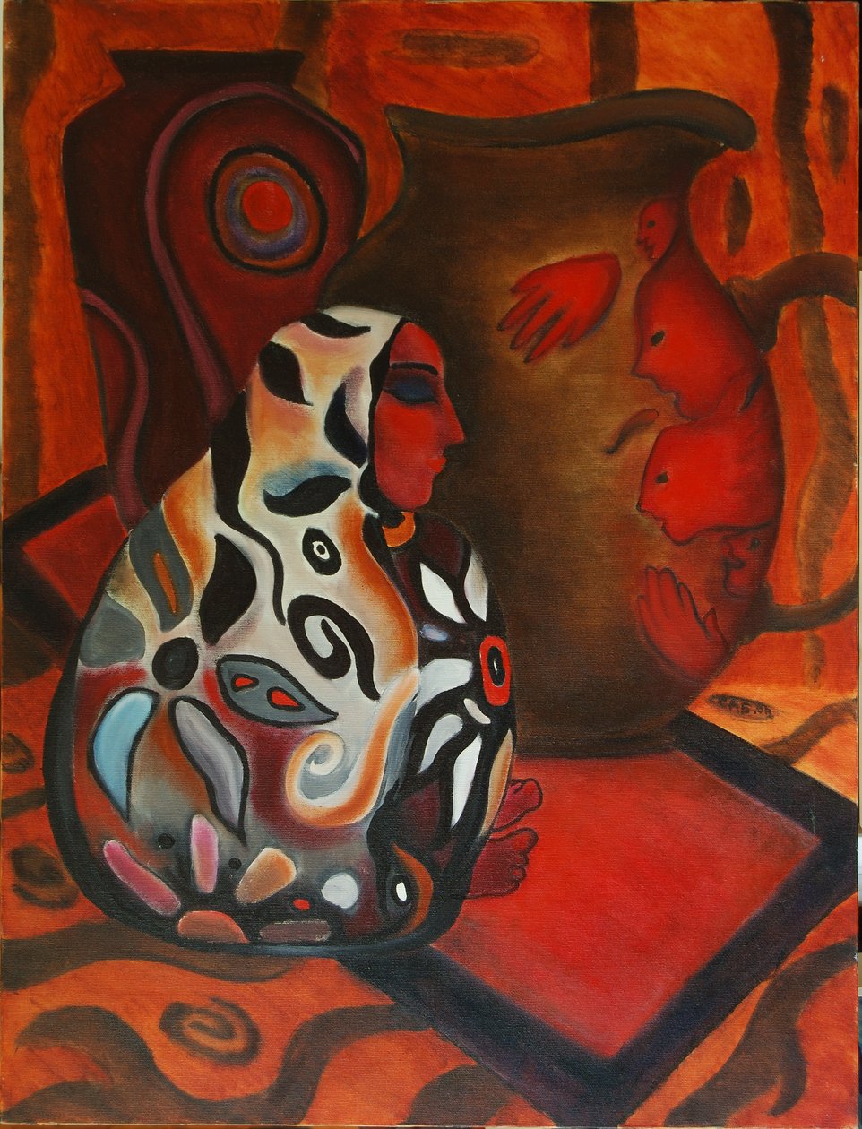 Kobieta w wazonie, 2000 autorstwa Sabina Nedelcheva Williams