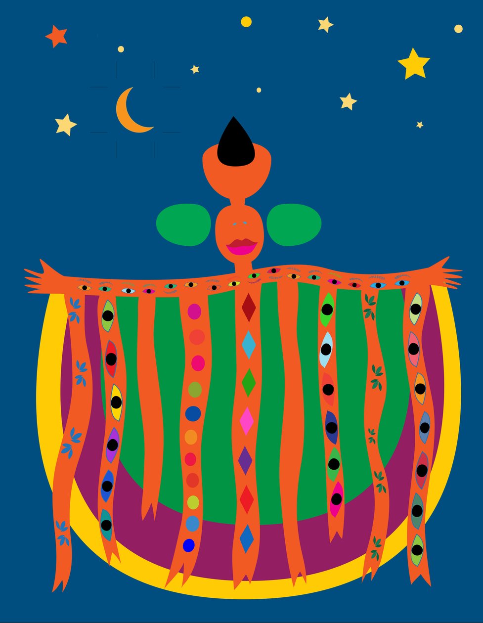 Nocna AFRYKA, 2019 (cyfrowa) autorstwa Sabina Nedelcheva Williams