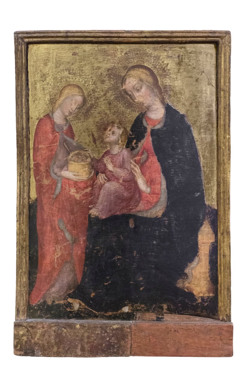 Madonna z Dzieciątkiem i świętą Różą, ok. 1410-20 (panel) autorstwa Zanino di Pietro