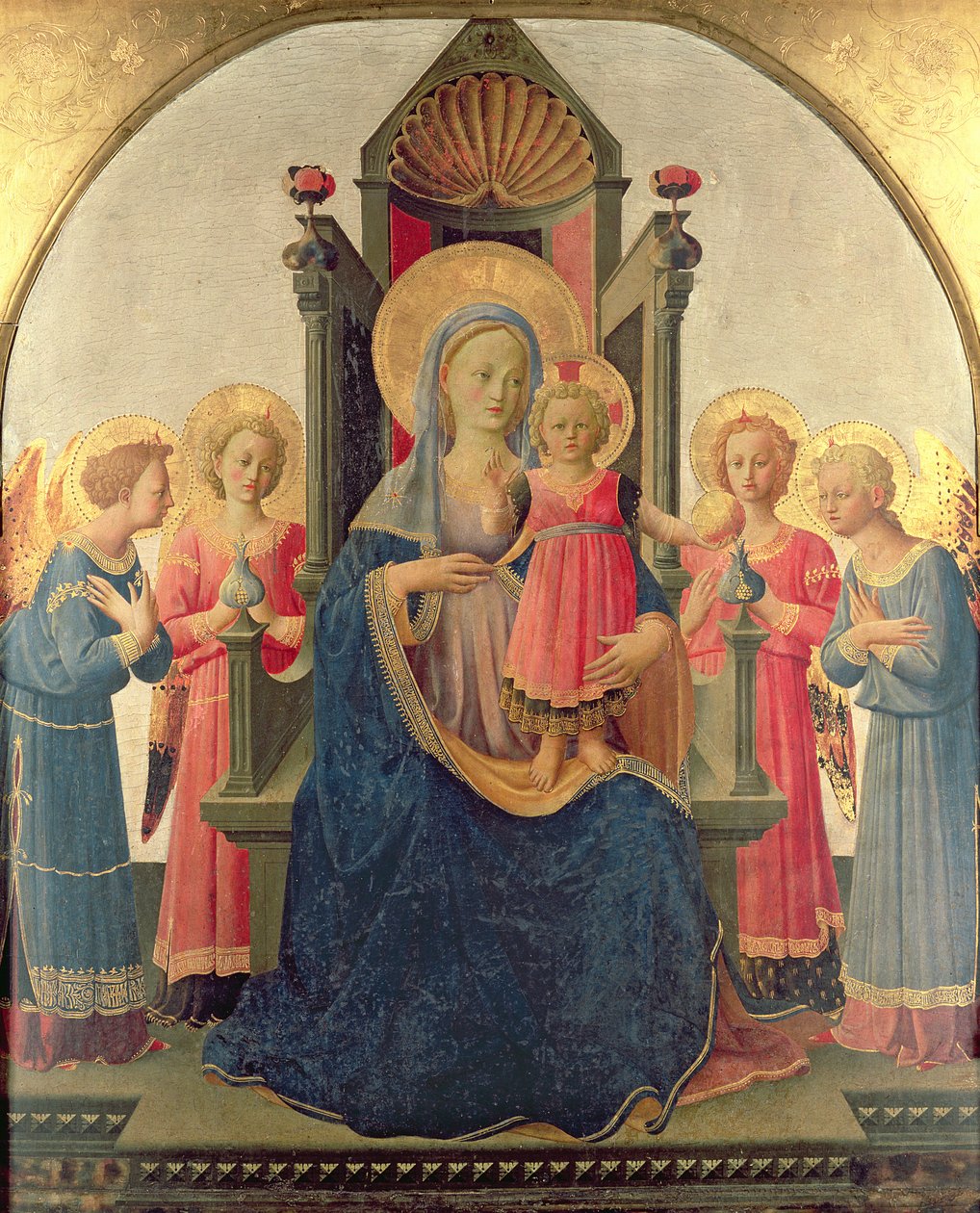 Intronizowana Madonna autorstwa Zanobi di Benedetto Strozzi