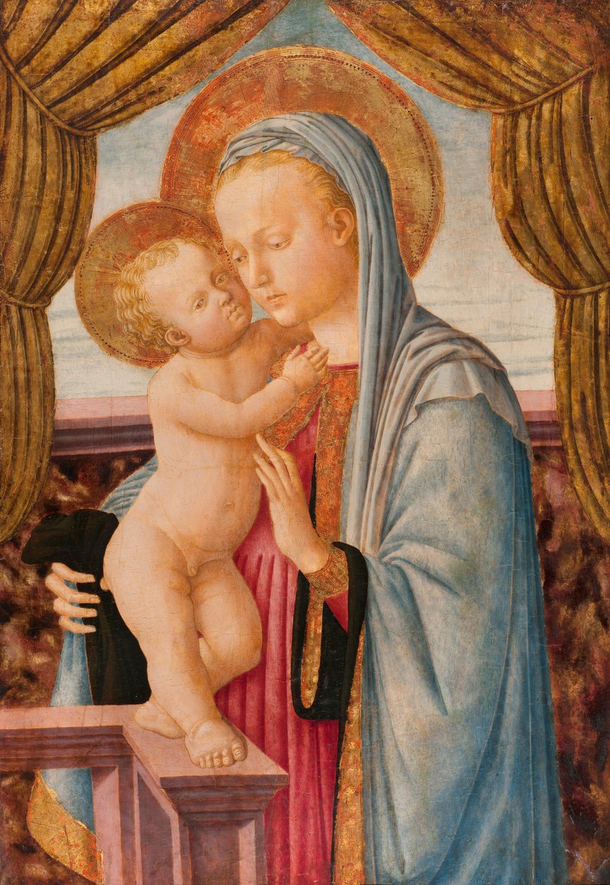 Madonna z Dzieciątkiem Jezus (tempera na desce) autorstwa Zanobi Machiavelli