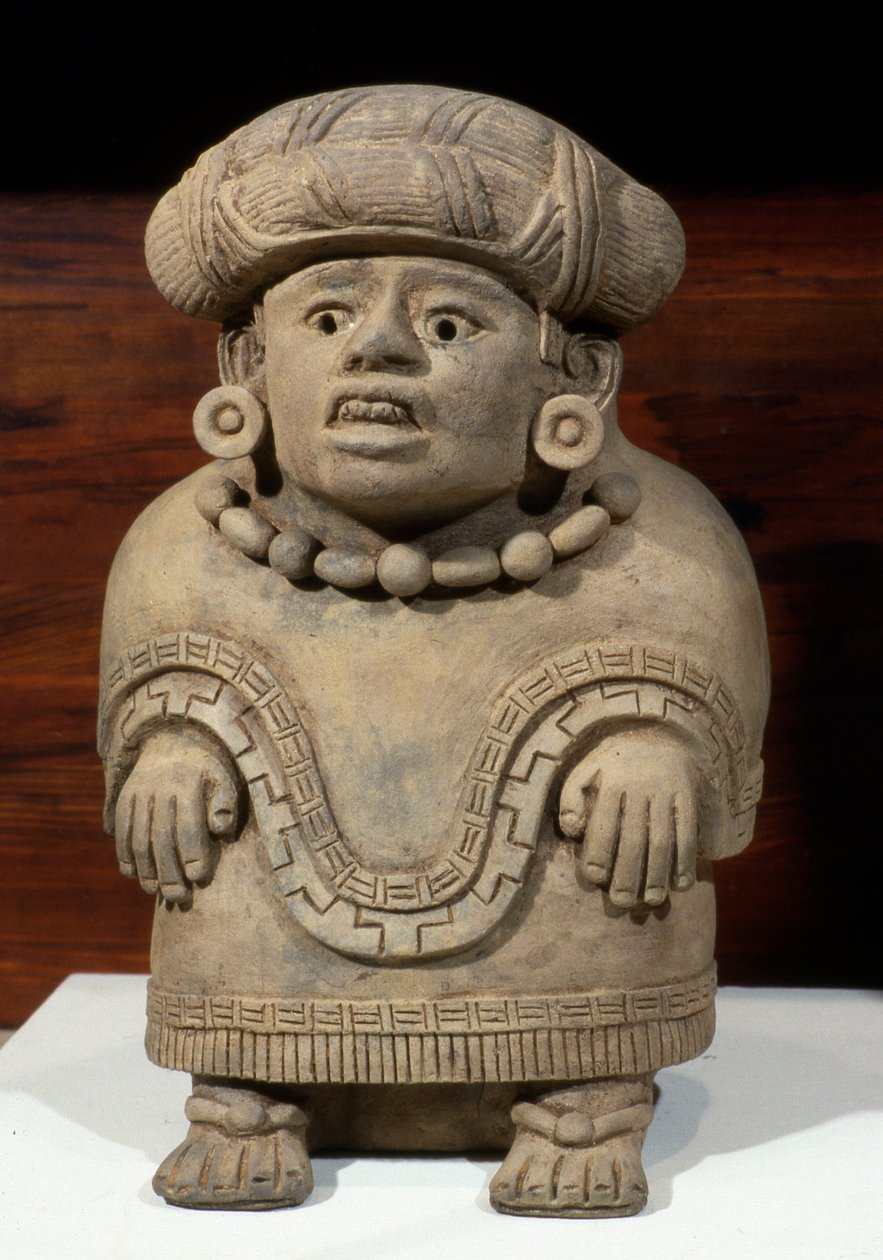 Urna pogrzebowa, późny okres klasyczny (700-1000 n.e.) (ceramika) autorstwa Zapotec