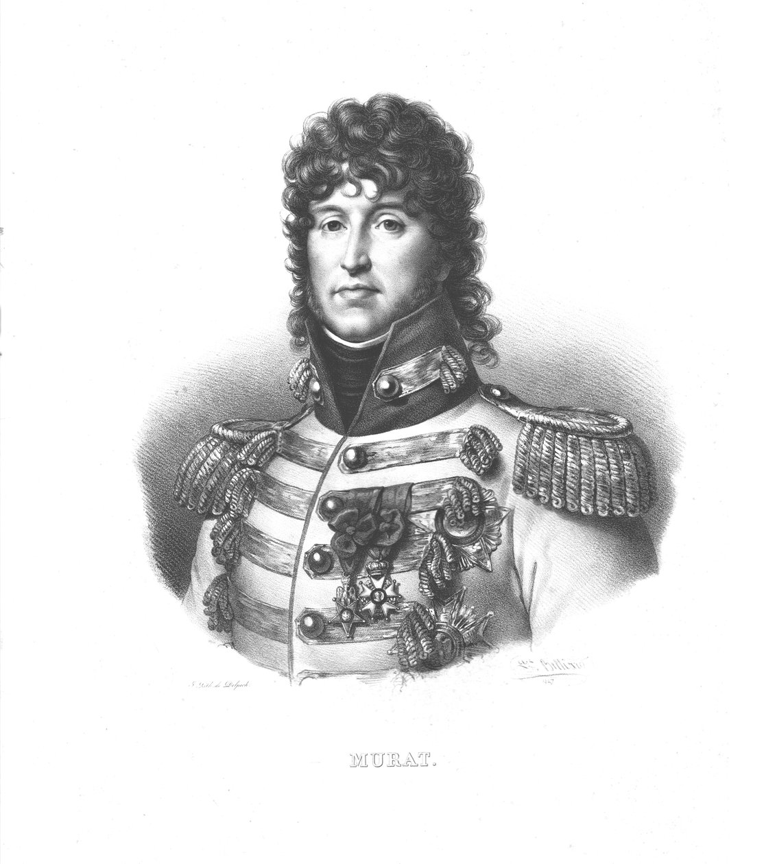 Joachim Murat, ok. 1820 r. autorstwa Zephirin Felix Jean Marius Belliard
