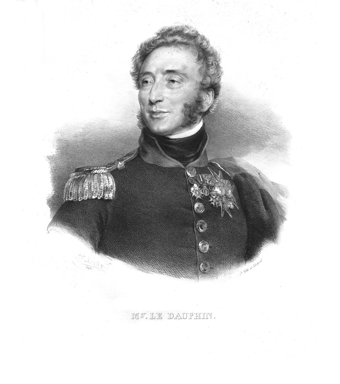 Louis-Antoine, książę Angouleme, ok. 1820 r. autorstwa Zephirin Felix Jean Marius Belliard