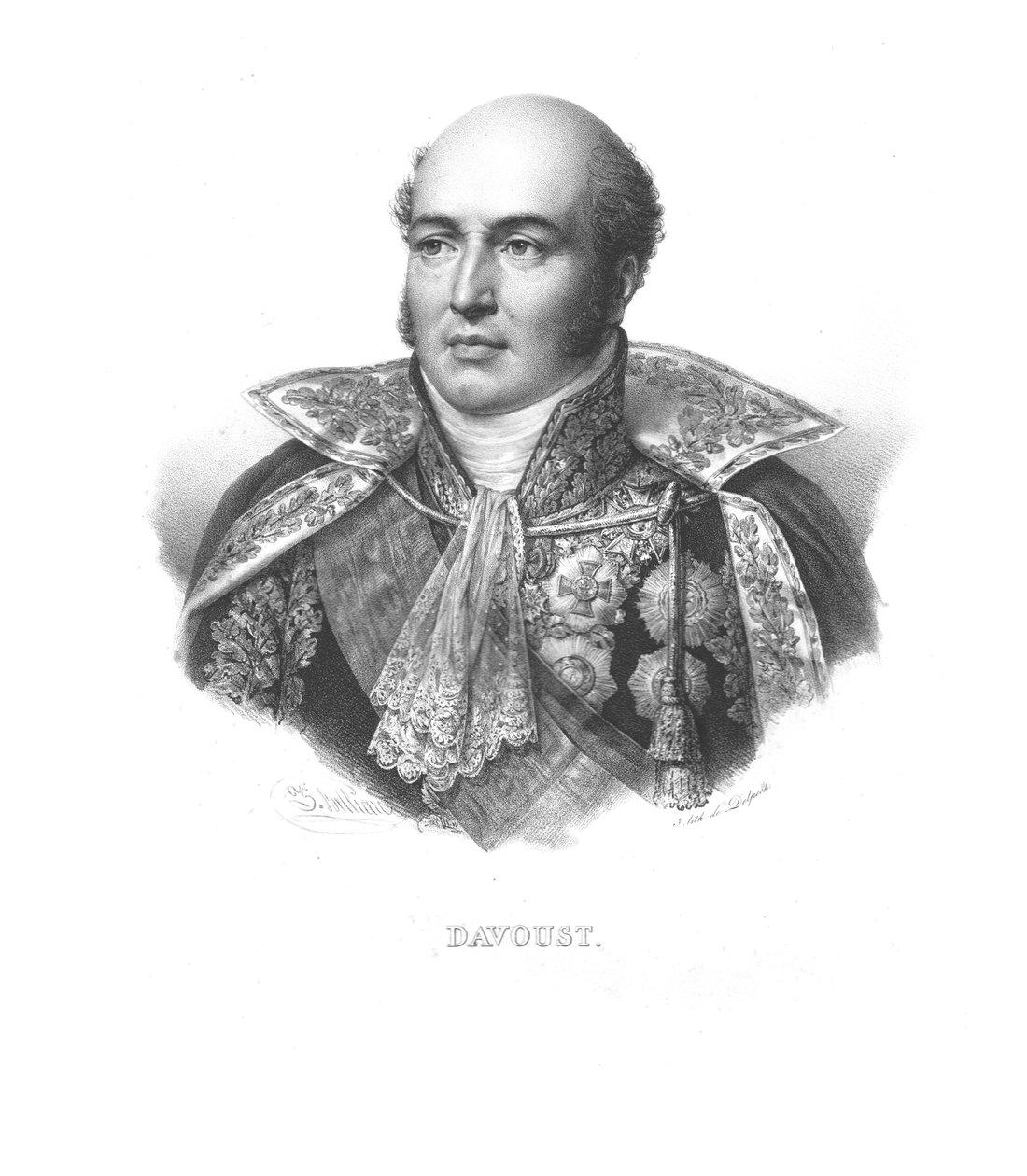 Louis Nicolas dAvout, ok. 1830 r. autorstwa Zephirin Felix Jean Marius Belliard