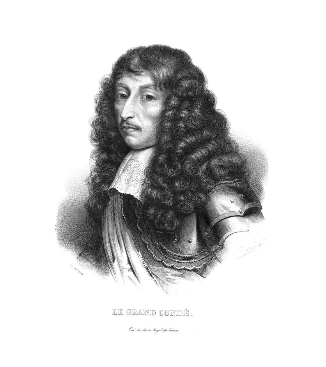 Louis de Bourbon, książę Conde, ok. 1820 r. autorstwa Zephirin Felix Jean Marius Belliard