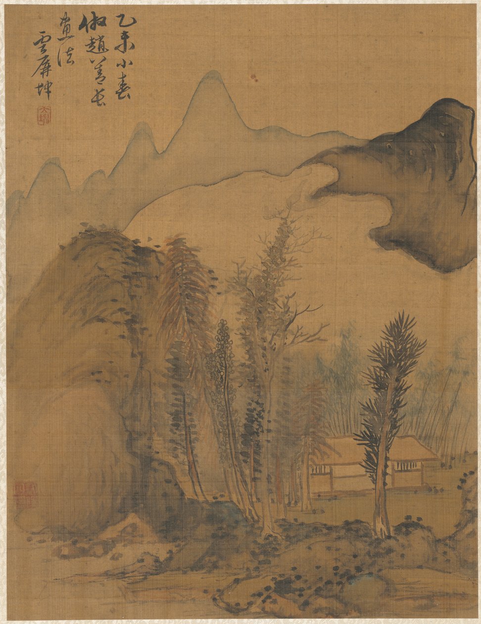 Krajobraz w stylu Chao Yuan, 1775. autorstwa Zhai Dakun