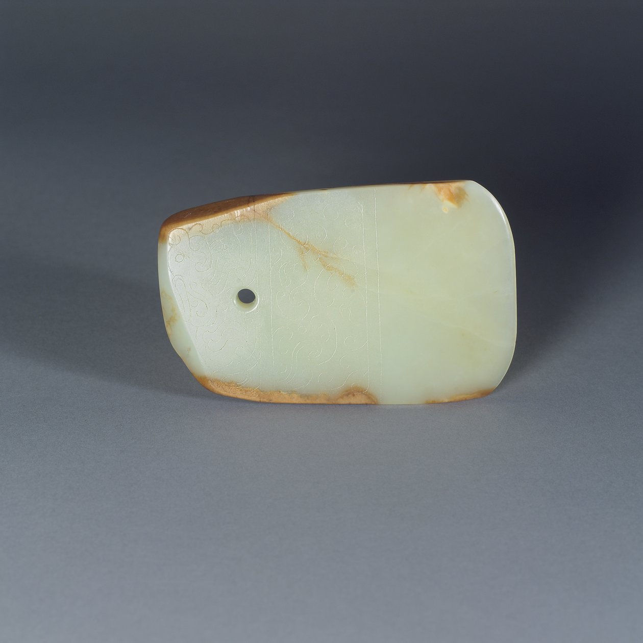 Ceremonialne ostrze siekiery, 475 pne-221 pne (nefryt) autorstwa Zhou Dynasty Chinese School
