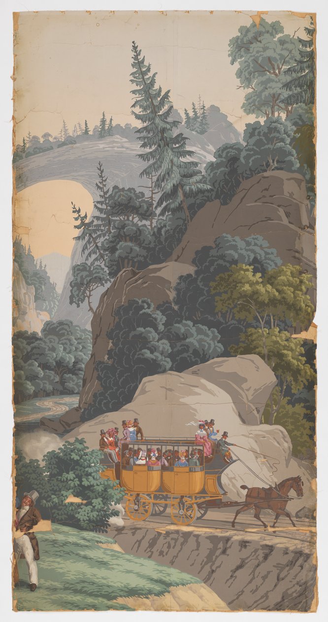 Malownicza Ameryka autorstwa Zuber and Cie, Rixheim, Alsace