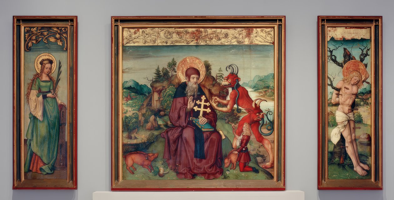 Antonius-Retabel autorstwa Zürcher Veilchenmeister