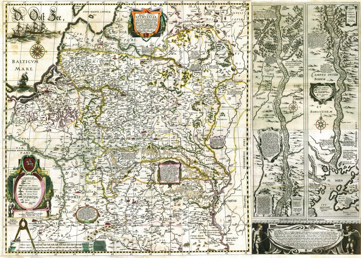 Radziwiłłowie-sieroty - Mapa Wielkiego Księstwa Litewskiego autorstwa Радзівіла Сіроткі
