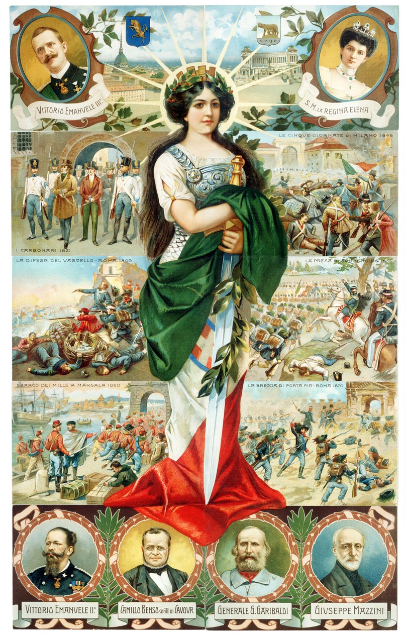 ALEGORIA WŁOCH TURRITA 1911 autorstwa . .