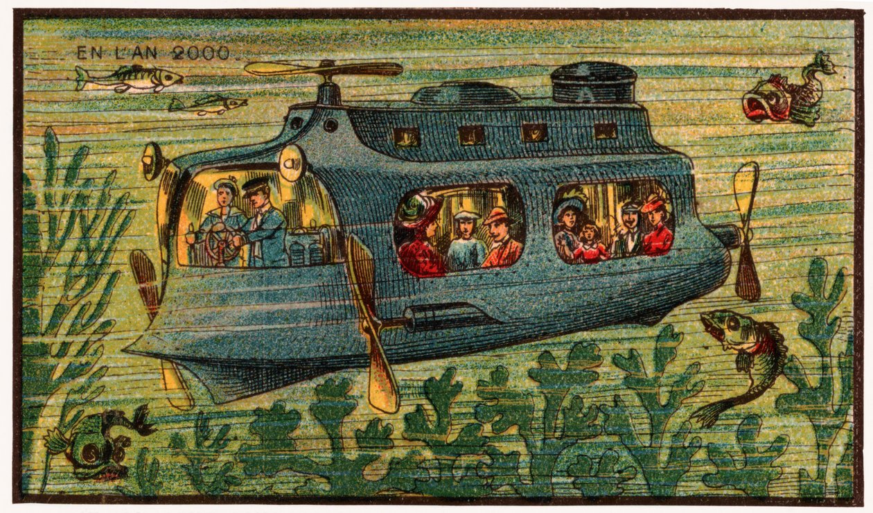 Autobus podwodny, ok. 1910 autorstwa . .