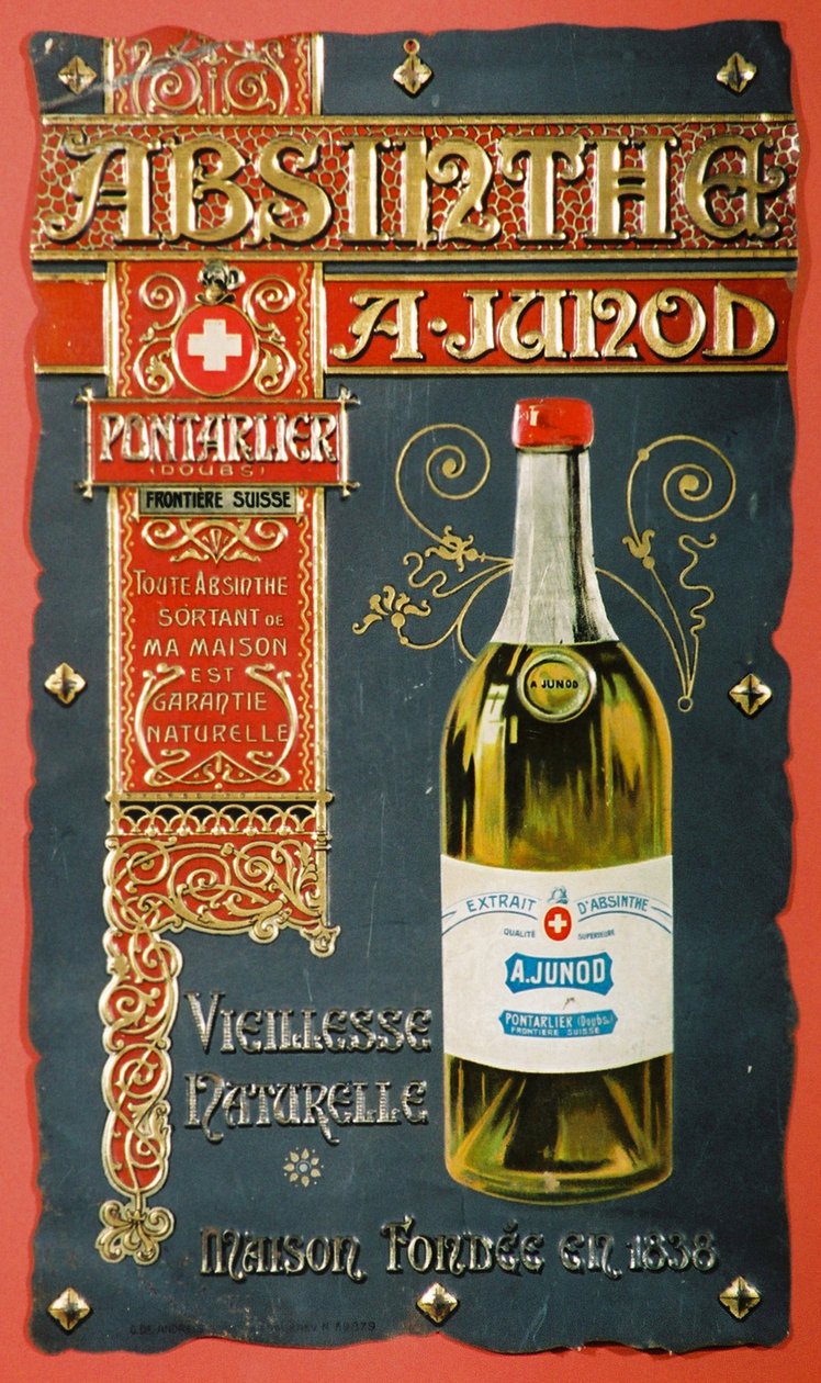 Reklama Absinthe Junod, ok. 1900 autorstwa Frederick (attr. to) Barnard