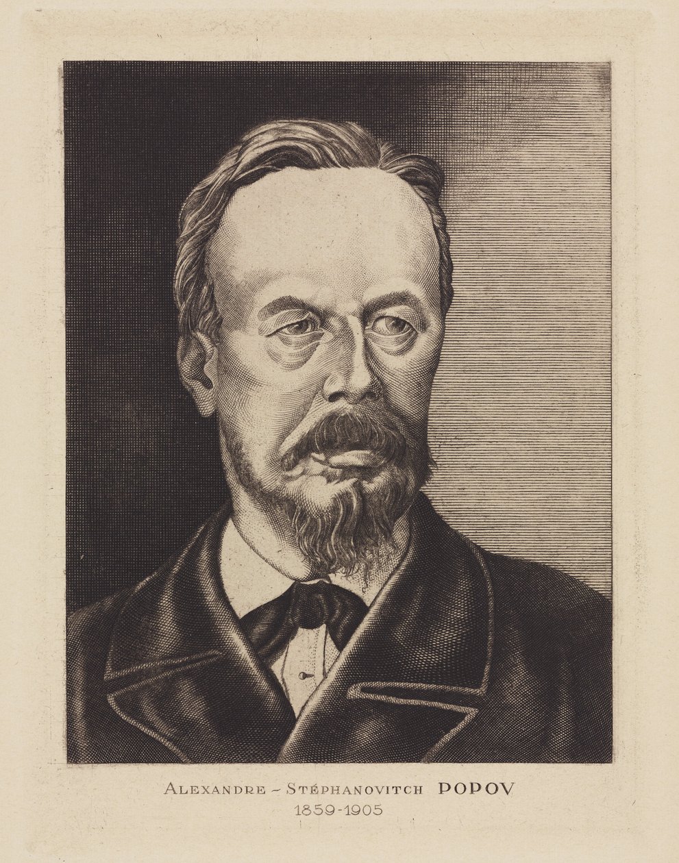 Aleksandre-Stefanowicz Popow, rosyjski fizyk, ok. 1905 autorstwa Frederick (attr. to) Barnard