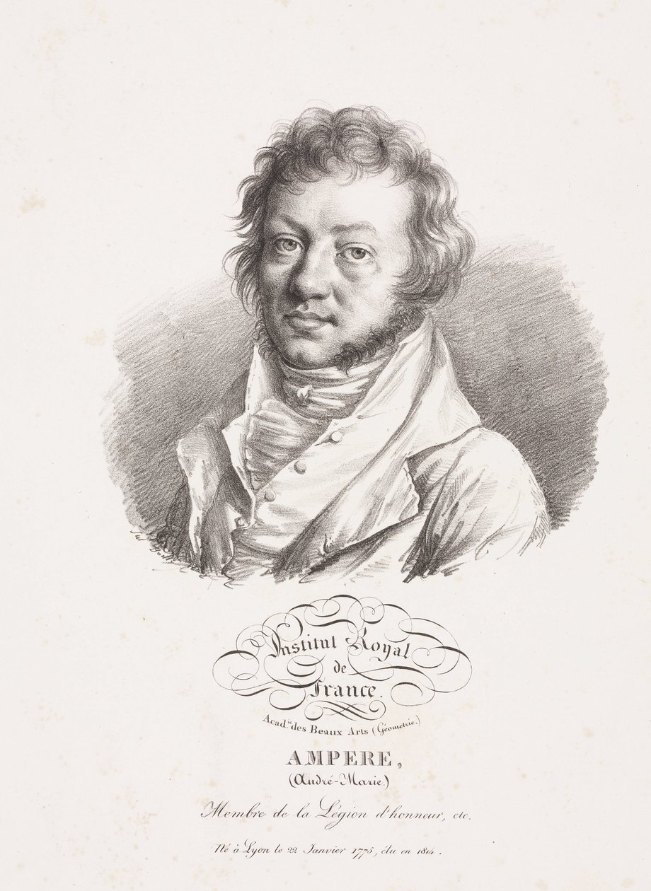 Andre-Marie Ampere, francuski fizyk i matematyk, ok. 1820 autorstwa Frederick (attr. to) Barnard