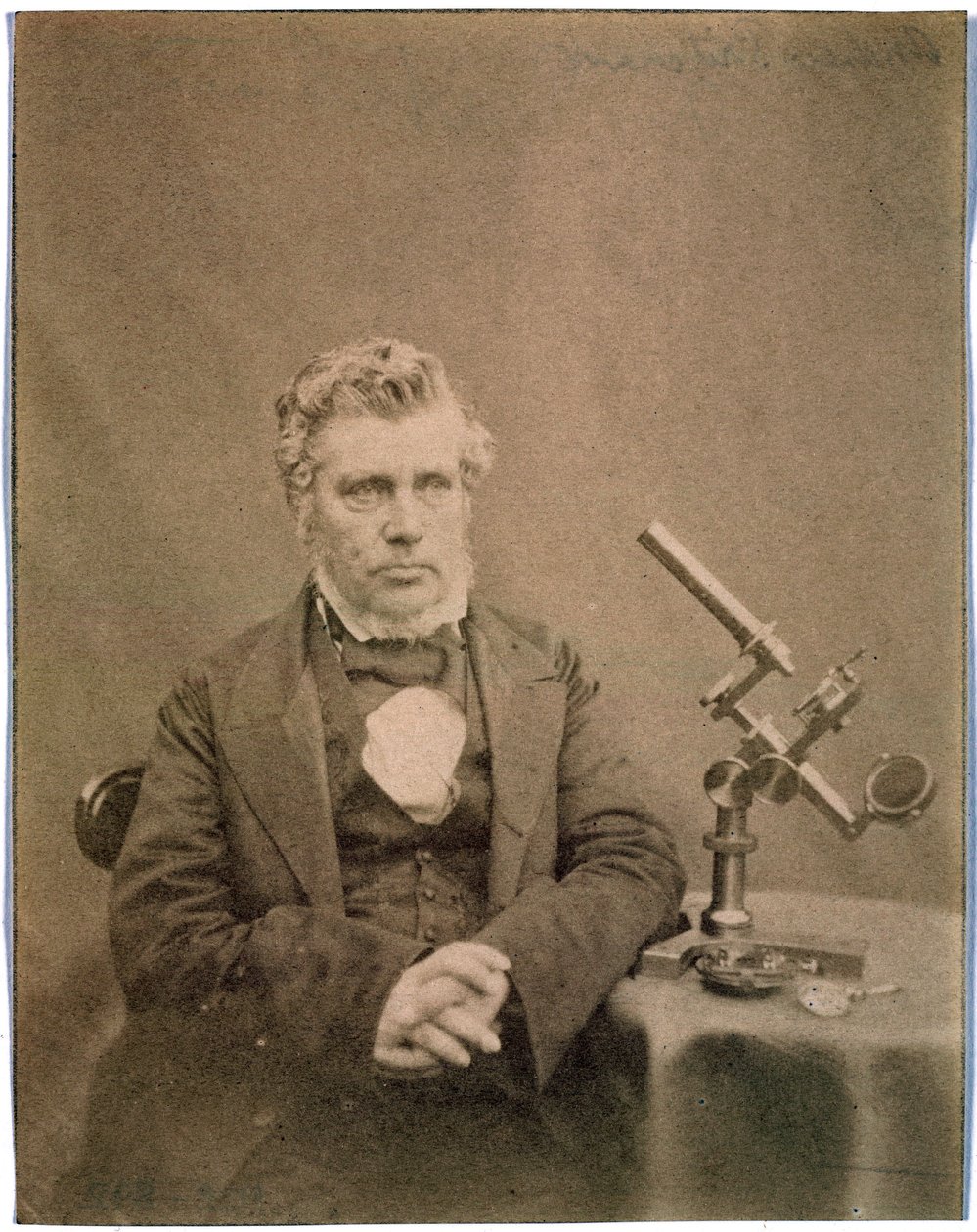 Andrew Pritchard, angielski optyk, ok. 1850 r. autorstwa Frederick (attr. to) Barnard