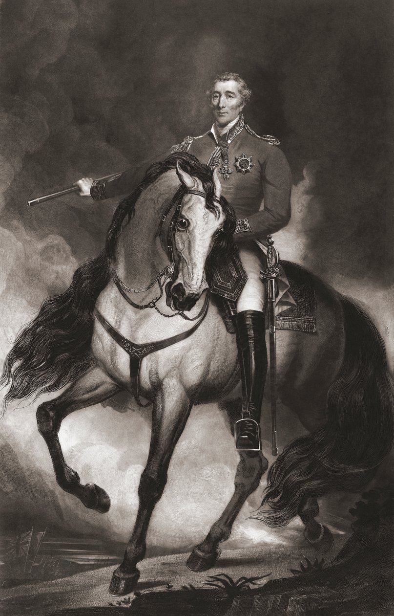 Arthur Wellesley, książę Wellington, portret konny autorstwa . .