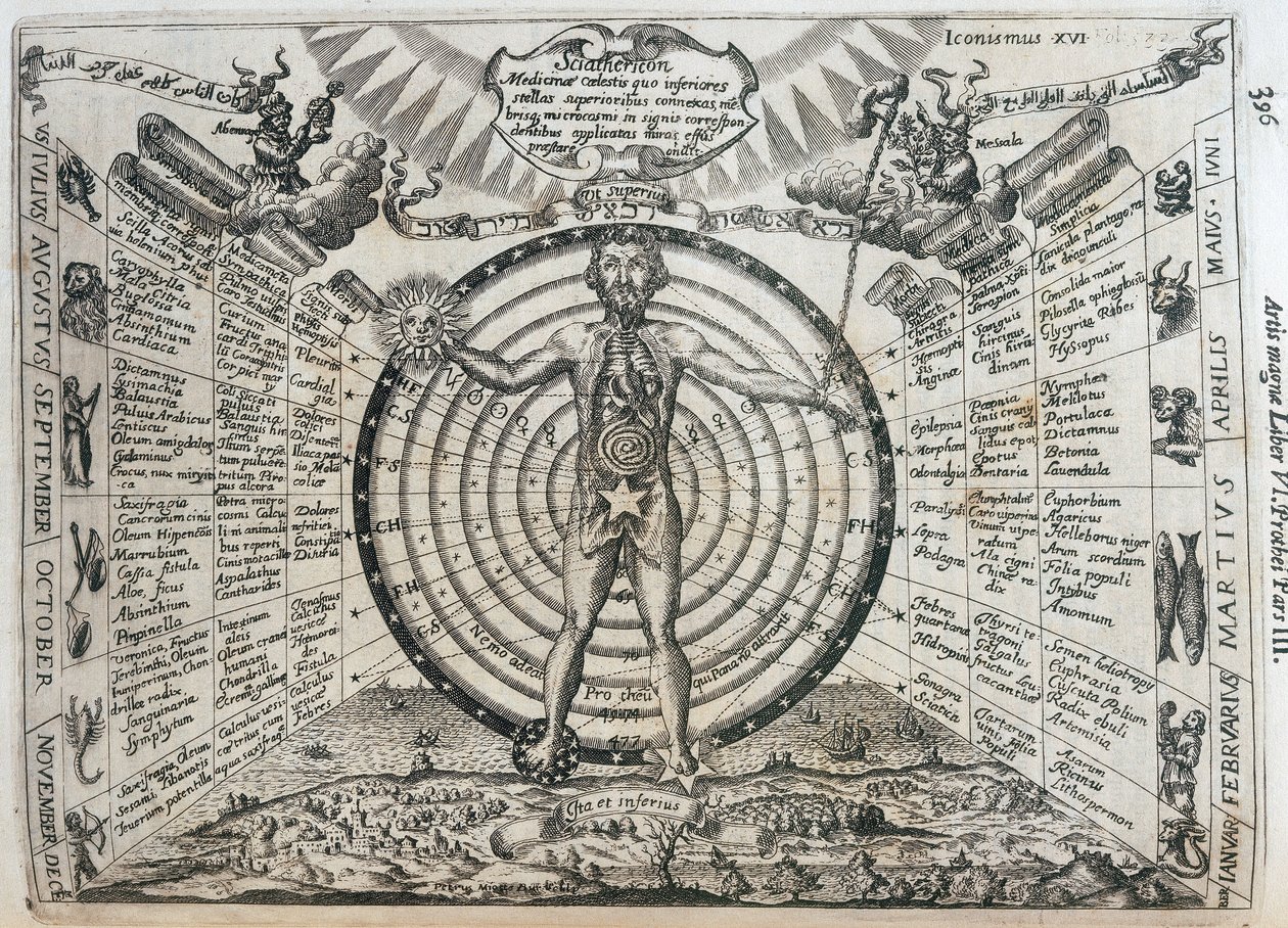 Wykres astrologiczny autorstwa Frederick (attr. to) Barnard