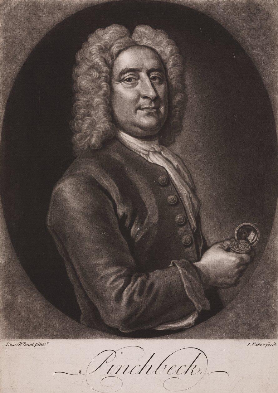 Christopher Pinchbeck, angielski zegarmistrz i wytwórca zabawek, ok. 1725 r autorstwa Frederick (attr. to) Barnard