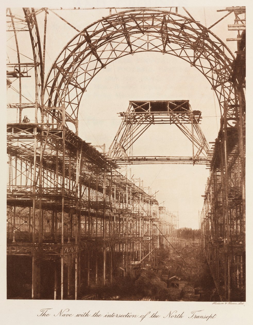 Crystal Palace, po wielkiej wystawie The Crystal Palace, Sydenham, Londyn autorstwa Frederick (attr. to) Barnard