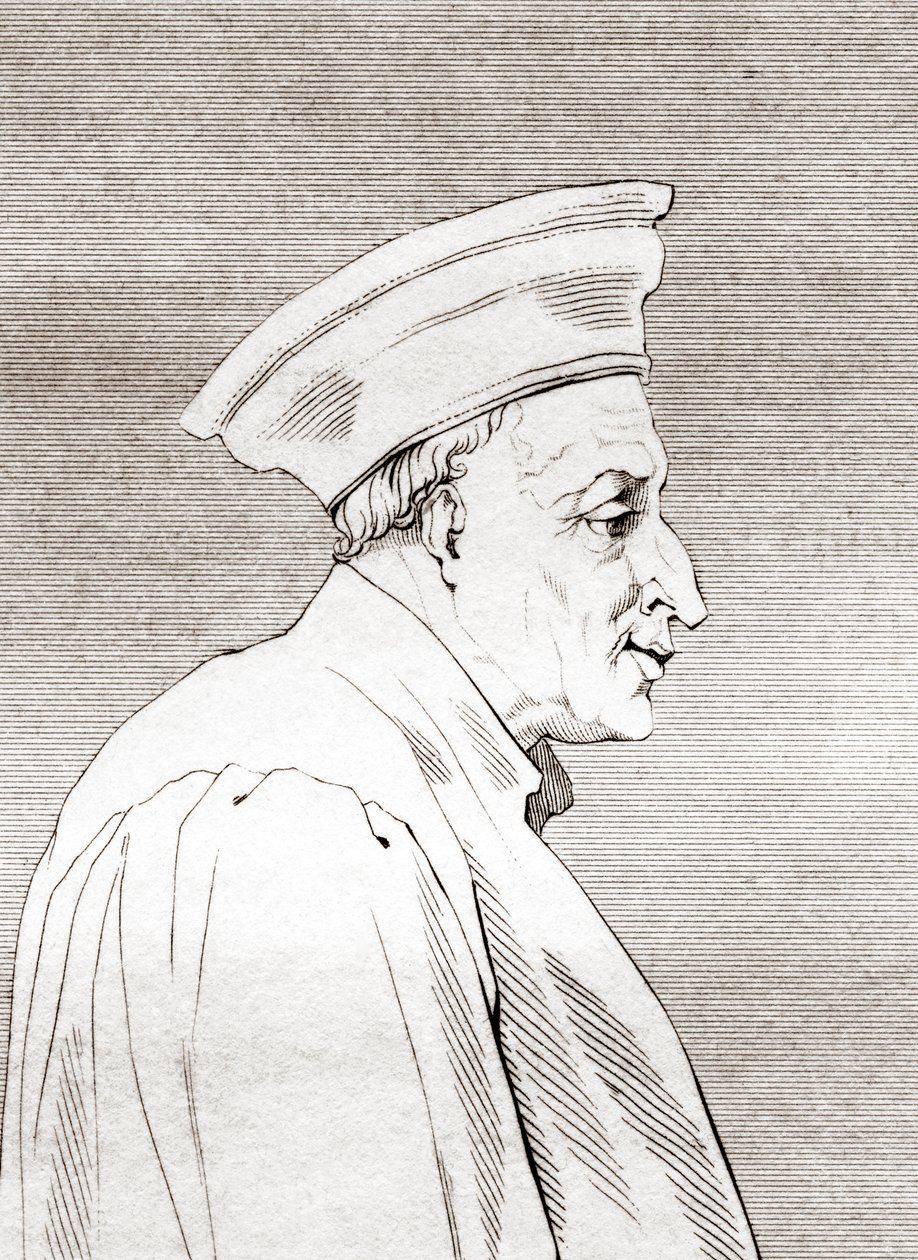 Còsimo di Giovanni degli Mèdici (1389 – 1464), pierwsza z dynastii politycznej Medyceuszy, z „Zabytkowej Galerii Portretów i Malarstwa”, opublikowana w 1808 r. autorstwa Ferdinand Georg Waldmuller