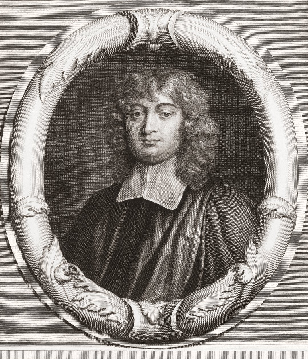 Edward Stillingfleet, brytyjski teolog. Portret. autorstwa . .