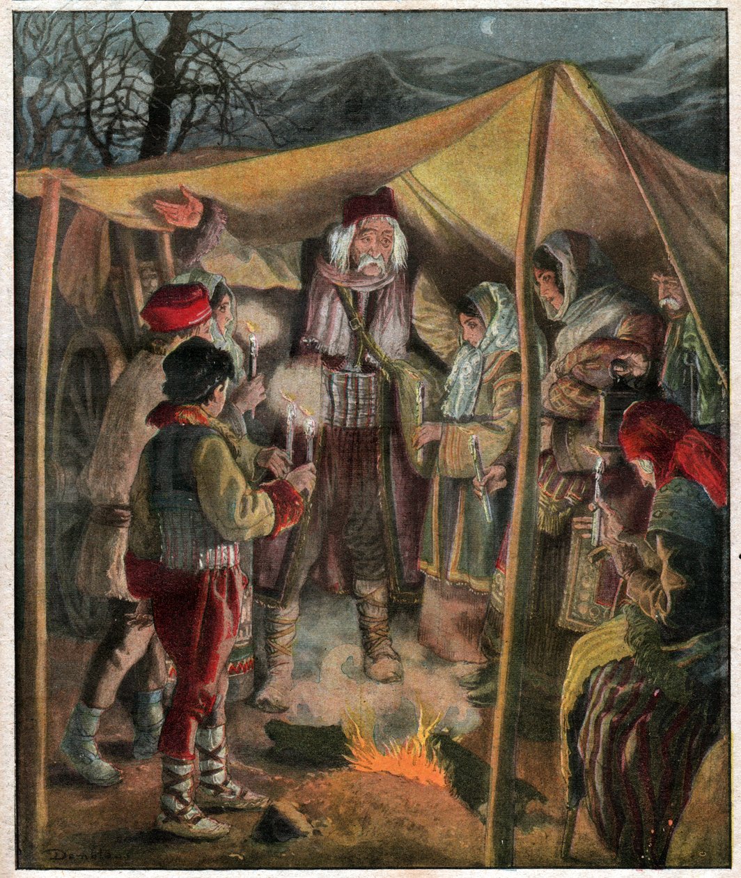 Exodus ludności serbskiej autorstwa Ferdinand Georg Waldmuller