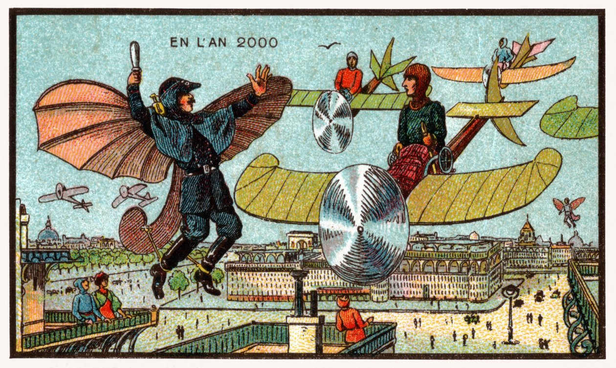 Latający policjant, ok. 1910 r. autorstwa . .