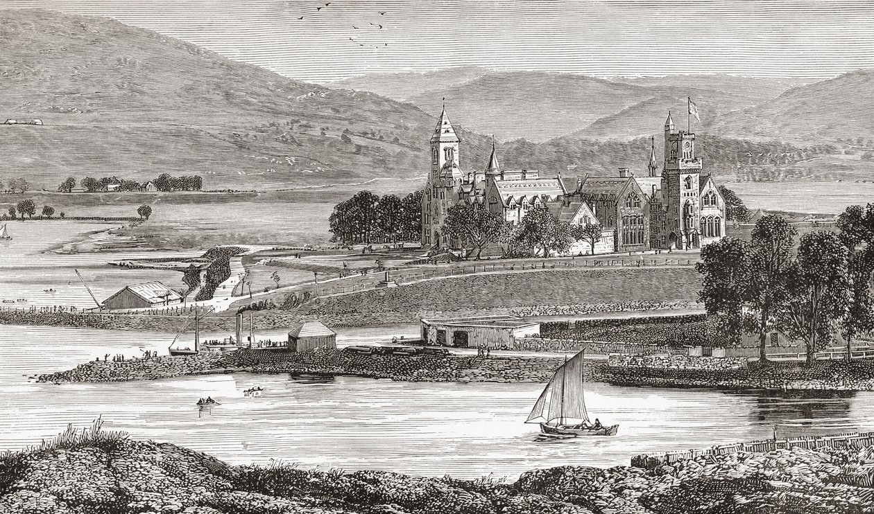 Opactwo Fort Augustus, aka opactwo św. Benedykta, Fort Augustus, Inverness-shire, Szkocja autorstwa . .